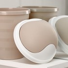 Контейнер для мусора Rambai, 1,5 л, круглый, бежевый - Фото 3