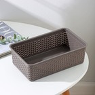 Корзинка универсальная Wenge, 2.25 л, 25.7×15.8×8 см, серая - Фото 6