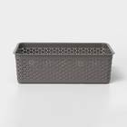 Корзинка универсальная Wenge, 2.25 л, 25.7×15.8×8 см, серая - Фото 3