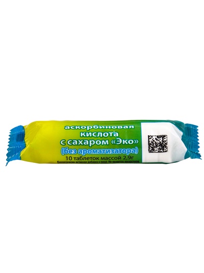 Аскорбиновая кислота Экотекс, 10 таблеток по 2.9 г
