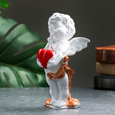 Фигурка гипс «Ангел с сердцем в руках», 18×10 см