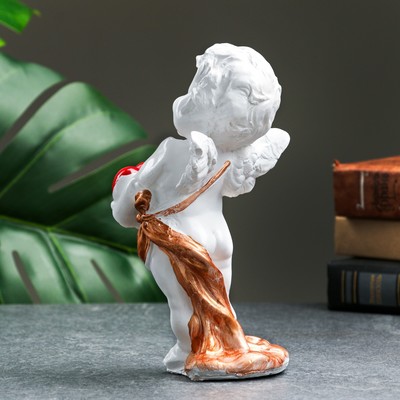 Фигурка гипс «Ангел с сердцем в руках», 18×10 см