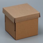 Коробка подарочная складная, упаковка, «Бурая», 16.6 х 15.5 х 15.3 см - фото 292228583