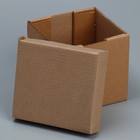 Коробка подарочная складная, упаковка, «Бурая», 16.6 х 15.5 х 15.3 см - Фото 2