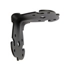 Уголок крепежный фигурный ТУНДРА,, 70х70х60х2,1 усиленный, цвет черный 1 шт - фото 24470044