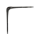 Уголок крепежный фигурный ТУНДРА,, 70х70х60х2,1 усиленный, цвет черный 1 шт - фото 24470045