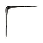 Уголок крепежный фигурный ТУНДРА,, 90х90х80х2,1 усиленный, цвет черный 1 шт. - фото 24624018