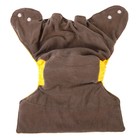 Многоразовый подгузник, угольно-бамбуковая ткань, 3-15 кг, цвет желтый, Крошка Я 9050600