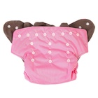 Многоразовый подгузник, угольно-бамбуковая ткань, 3-15 кг, цвет розовый, Крошка Я 9050601