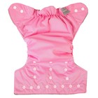 Многоразовый подгузник, угольно-бамбуковая ткань, 3-15 кг, цвет розовый, Крошка Я 9050601