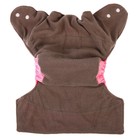 Многоразовый подгузник, угольно-бамбуковая ткань, 3-15 кг, цвет розовый, Крошка Я 9050601