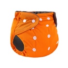 Многоразовый подгузник, угольно-бамбуковая ткань, 3-15 кг, цвет оранжевый, Крошка Я 9050603