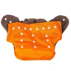 Многоразовый подгузник, угольно-бамбуковая ткань, 3-15 кг, цвет оранжевый, Крошка Я - Фото 4