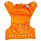 Многоразовый подгузник, угольно-бамбуковая ткань, 3-15 кг, цвет оранжевый, Крошка Я - Фото 5