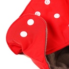 Многоразовый подгузник, угольно-бамбуковая ткань, 3-15 кг, красный, Крошка Я - Фото 15