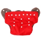 Многоразовый подгузник, угольно-бамбуковая ткань, 3-15 кг, красный, Крошка Я - Фото 3