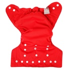 Многоразовый подгузник, угольно-бамбуковая ткань, 3-15 кг, красный, Крошка Я - Фото 4