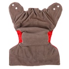 Многоразовый подгузник, угольно-бамбуковая ткань, 3-15 кг, красный, Крошка Я - Фото 6