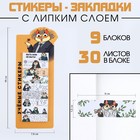 Набор стикеров закладок "Ученые стикеры", 9 шт, 30 л - фото 2926072