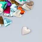 Декор для творчества металл "Сердца" разноцветные набор 100 шт 1,2х1,2 см - Фото 3