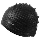 Шапочка для плавания взрослая ONLYTOP, силиконовая, обхват 54-60 см - Фото 4