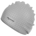 Шапочка для плавания взрослая ONLYTOP, силиконовая, обхват 54-60 см - Фото 4