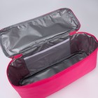 Сумка - шопер пляжная c термо-карманом , 42х37х15 см, розовый цвет - фото 10792390