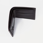 Портмоне мужское без застёжки, отдел для купюр, монет и карт, цвет коричневый 9246734