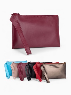 Кошелёк-монетница на молнии, с ремешком, 14?1?9 см, однотонный, МИКС (комплект 4 шт)