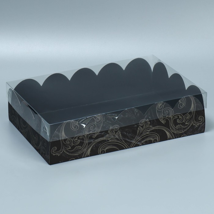 Коробка подарочная с PVC-крышкой, кондитерская упаковка, «Самому лучшему», 20 х 30 х 8 см - фото 1906152595