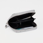 Кошелёк женский на молнии, цвет серебряный - фото 21946699