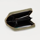 Кошелёк женский на молнии, цвет светло-зелёный - фото 21946703
