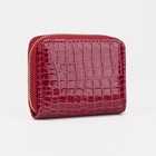 Кошелёк на молнии, цвет красный - фото 24543599