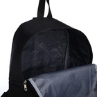 Рюкзак молодёжный на молнии из текстиля, наружный карман, цвет чёрный - Фото 4