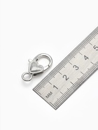 Замок-карабин «Сердечко» полосатое, (набор 3 шт.), 14×26 мм, цвет серебро - Фото 2