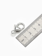 Замок-карабин «Сердечко» гладкое, (набор 3 шт.), 14×26 мм, цвет серебро - Фото 2