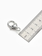 Замок-карабин «Сердечко» гладкое, (набор 3 шт.), 14×26 мм, цвет серебро - Фото 3