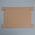 Коробка подарочная складная, упаковка, «Бурая», 22 х 22 х 15 см (комплект 3 шт) - фото 40544586