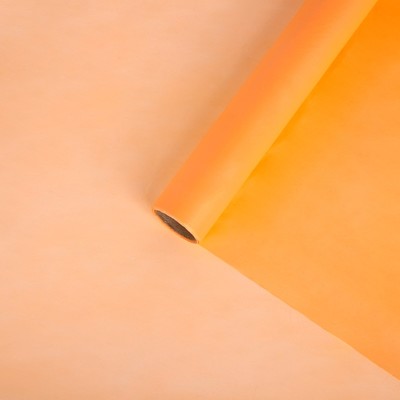 Плёнка для цветов упаковочная тишью влагостойкая «Персик», 0.6 x 8 м, 30мкм