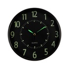 Часы настенные, серия: Интерьер, "Зеленый глаз", флуоресцентные, плавный ход, 30 х 30 см - фото 319197368
