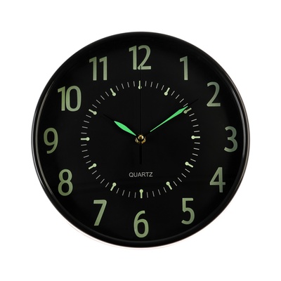 Часы настенные интерьерные "Зеленый глаз", флуоресцентные, бесшумные, 30 х 30 см, АА
