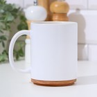 Крышка-подставка для кружки "Любимой маме", бук, d 80мм (комплект 2 шт) - фото 24455770