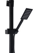 УЦЕНКА Душевая система ZEIN Z1006, смеситель, тропическая и ручная лейка, стойка, черный - фото 12785606