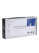 УЦЕНКА Душевая система ZEIN Z1006, смеситель, тропическая и ручная лейка, стойка, черный - фото 14854161