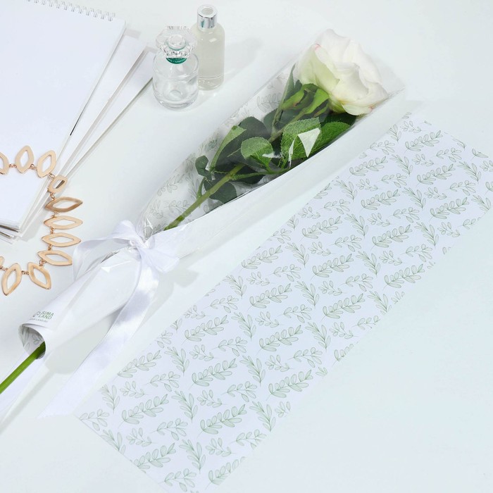 Пакет для цветов с вкладышем «Самой нежной» - Фото 1