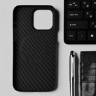 Чехол Hoco для телефона iPhone 14 Pro Max, кевларовая текстура, поддержка MagSafe, чёрный - фото 51458866 Чехол Hoco для телефона iPhone 14 Pro Max, кевларовая текстура, поддержка MagSafe, чёрный - фото 51458866