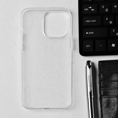 Чехол Hoco для телефона iPhone 14 Pro Max, TPU, усиленное окно под камеру, прозрачный