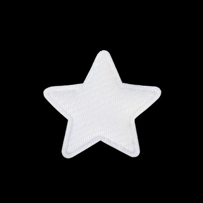 Аппликация «Звёздочка», 3.7×3.7 см, 10 шт., цвет серебряный