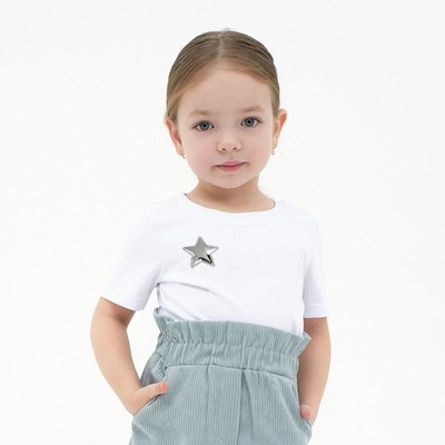 Аппликация «Звёздочка», 3.7×3.7 см, 10 шт., цвет серебряный