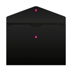 Папка-конверт на кнопке А4, 180 мкм, Calligrata No Secret, непрозрачная, черная, микс цветные кнопки - Фото 4